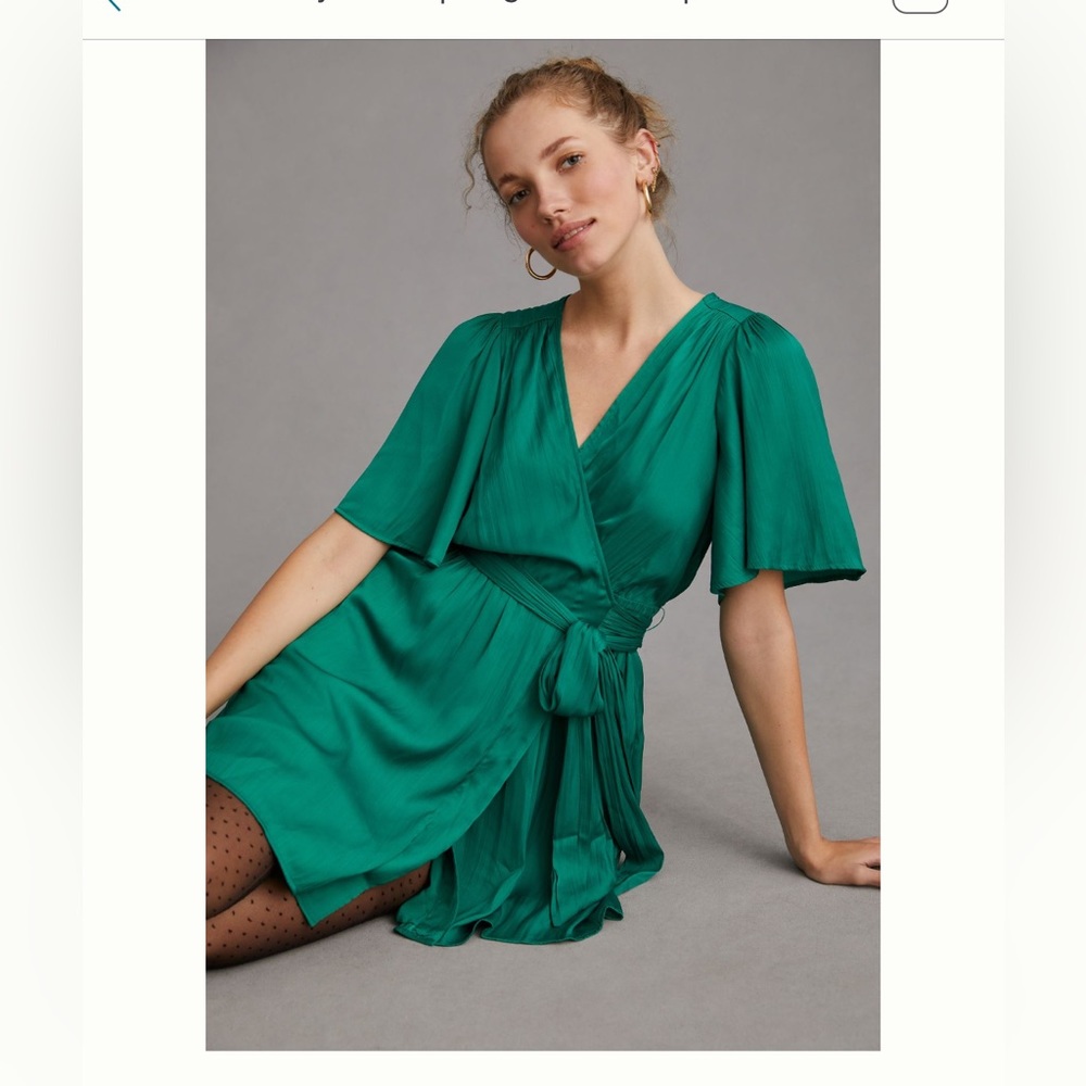 Anthropologie mini wrap dress